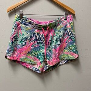 Lilly Pulitzer Pink and Green Athletic Shorts